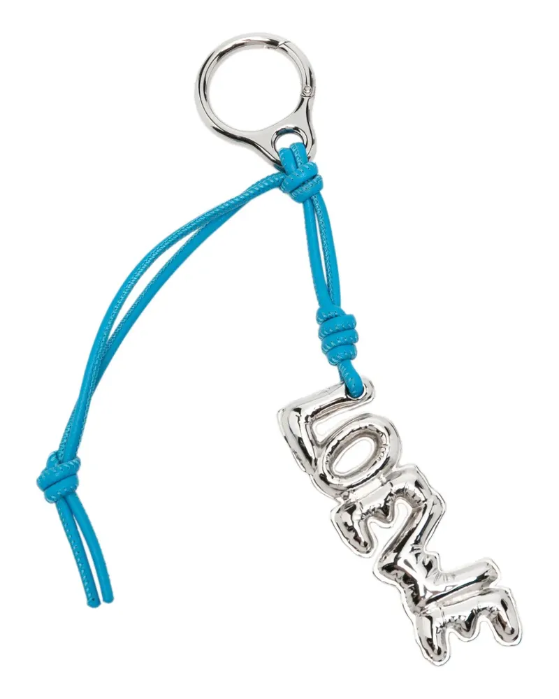 Loewe Blown Schlüsselanhänger mit Logo - Silber Silber
