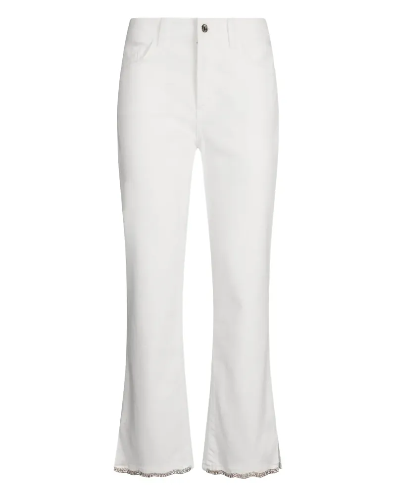 Liu Jo Strassverzierte Jeans - Weiß Weiß
