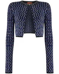 Missoni Cardigan mit Pailletten Blau