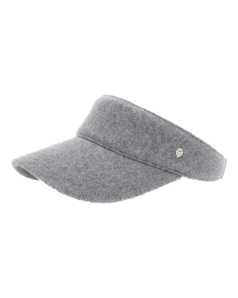 Helen Kaminski Berkley logo-detail wool visor - Grau Grau
