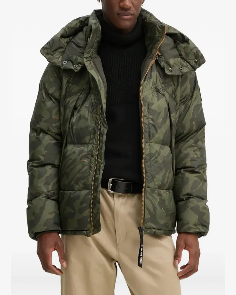 G-STAR RAW G-Whistler Camouflage-Kapuzenjacke - Grün Grün