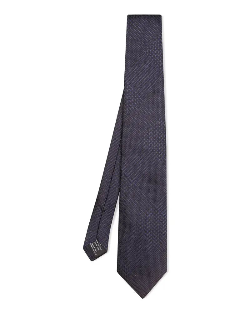 Tom Ford Seidenkrawatte mit Prince of Wales-Karo - Blau Blau