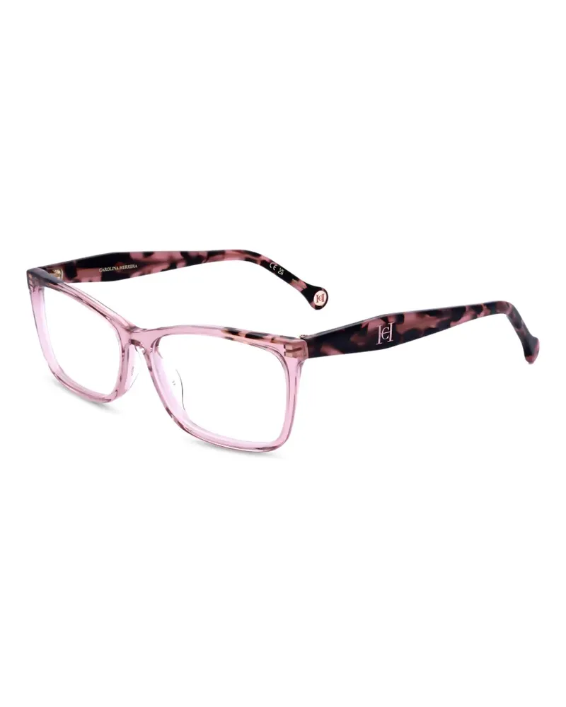 Carolina Herrera New York Brille mit eckigem Gestell - Rosa Rosa