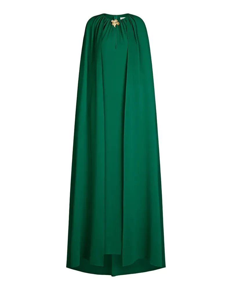 Oscar de la Renta Maxikleid mit Cyclamen-Detail - Grün Grün