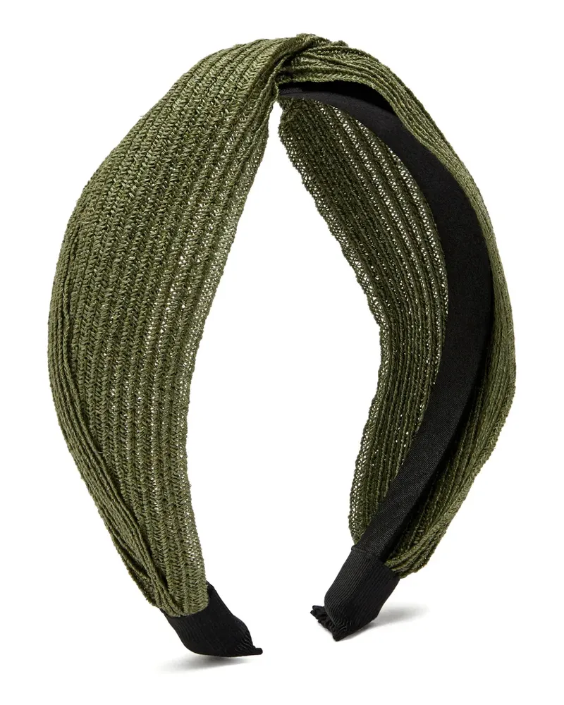 Eugenia Kim Rosanna woven knotted headband - Grün Grün