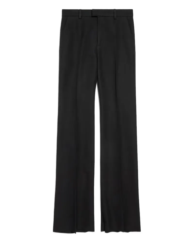 Balenciaga Ausgestellte Bundfaltenhose - Schwarz Schwarz
