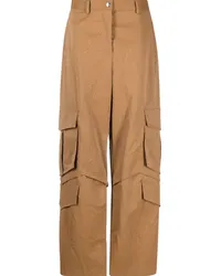 MSGM Cargohose mit mehreren Taschen Braun