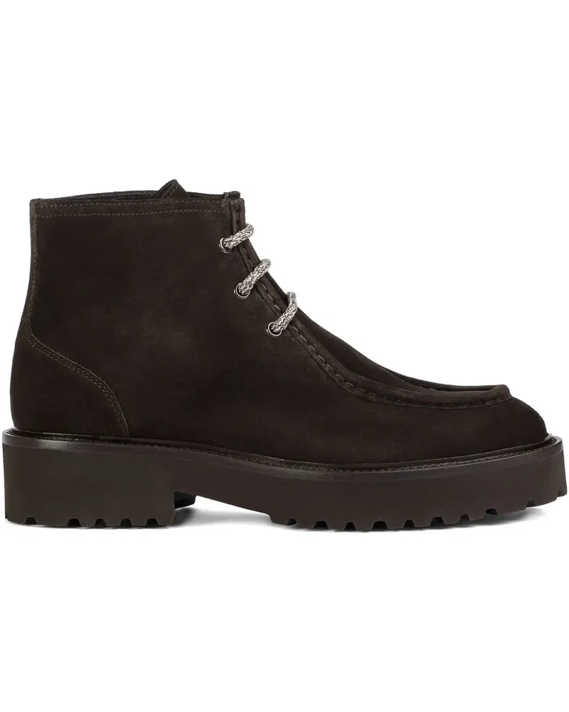 Doucal´s Schnürstiefel aus Wildleder - Braun Braun