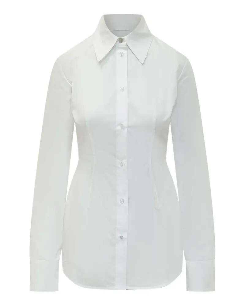 SPORTMAX button cotton shirt - Weiß Weiß