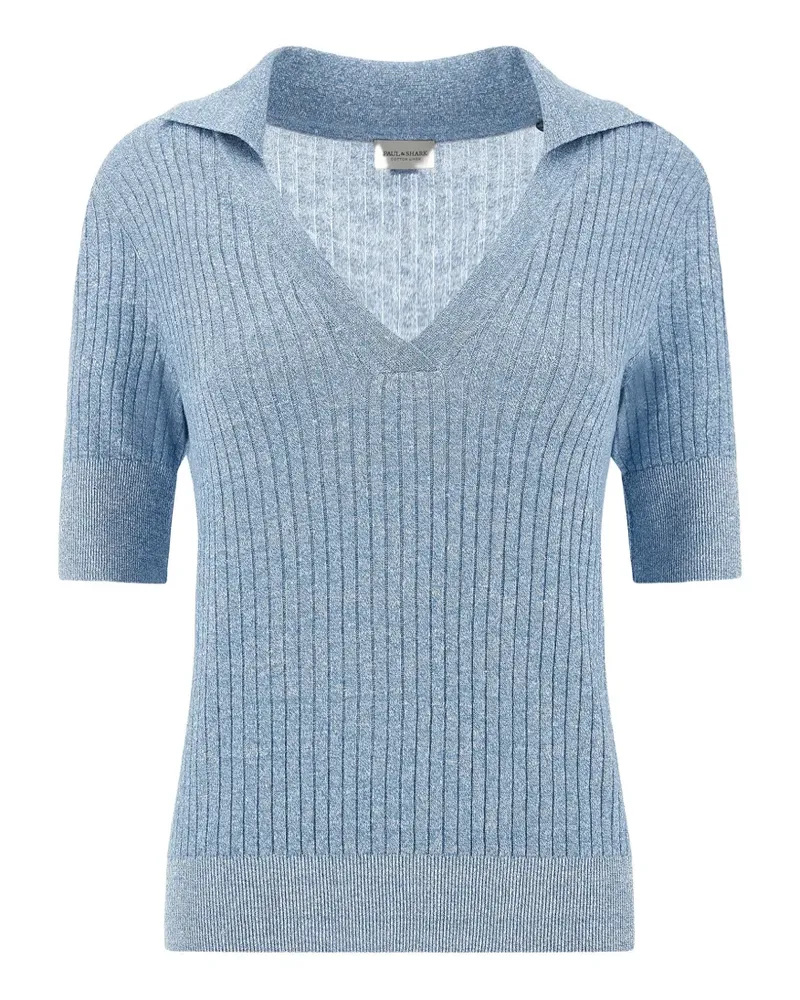 Paul & Shark Urukai ribbed-knit T-shirt - Blau Blau