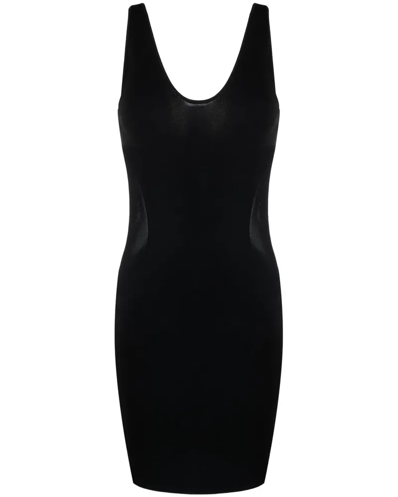 Stella McCartney Minikleid mit rundem Ausschnitt - Schwarz Schwarz