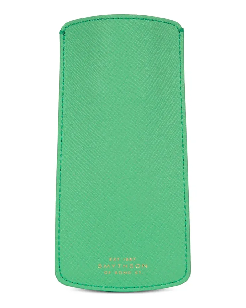 Smythson Panama Brillenetui - Grün Grün
