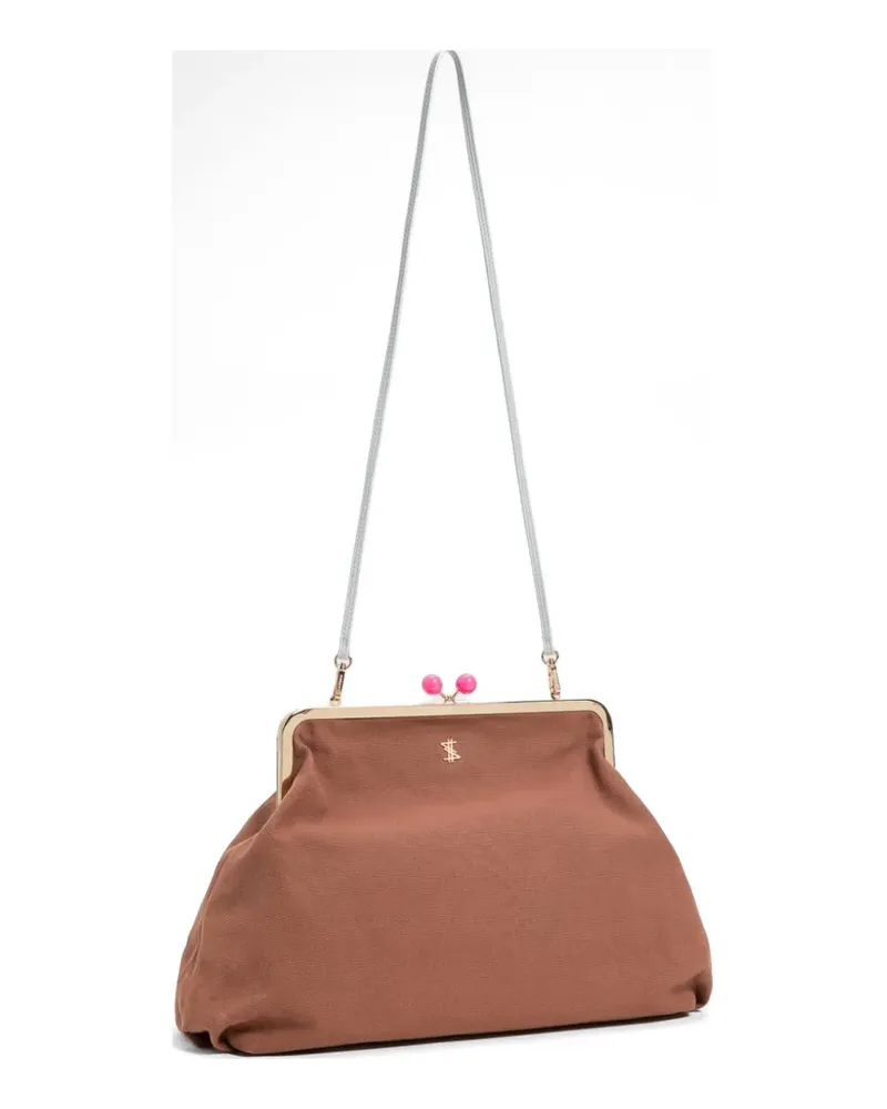 Twin-Set top handle frame bag - Braun Braun