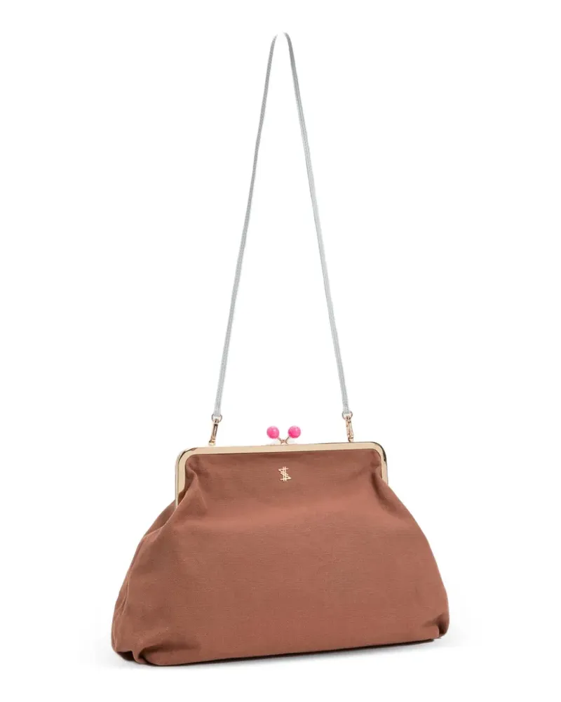 Twin-Set Handtasche mit Henkel - Braun Braun