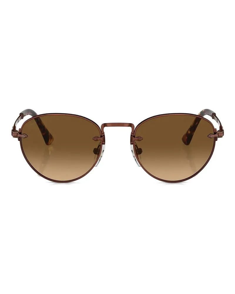 Persol Sonnenbrille mit rundem Gestell - Braun Braun