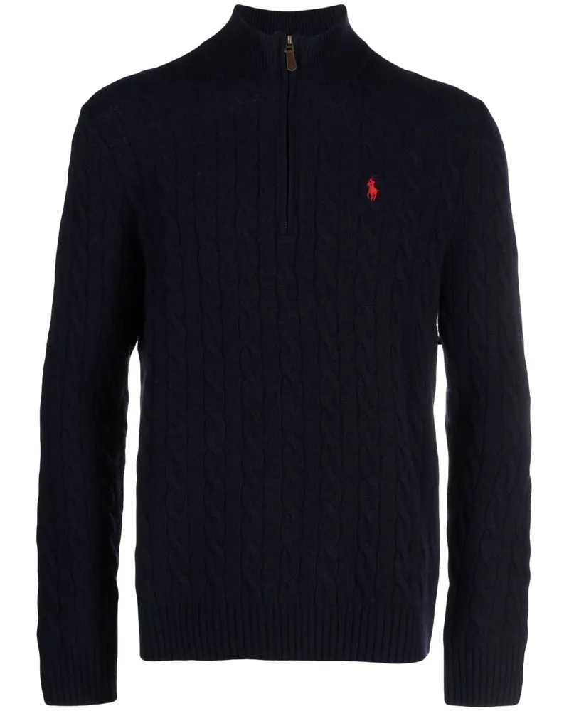 Ralph Lauren Pullover mit Zopfmuster - Blau Blau