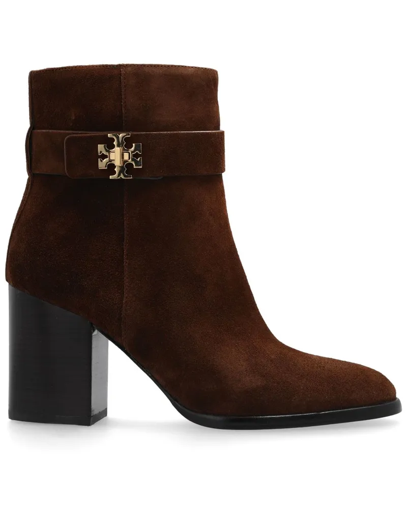Tory Burch Stiefeletten mit Logo-Schild 90mm - Braun Braun