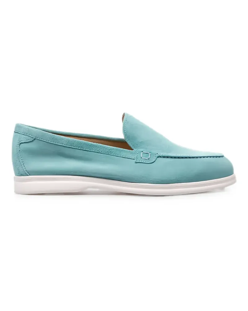 Doucal´s suede almond-toe loafers - Blau Blau