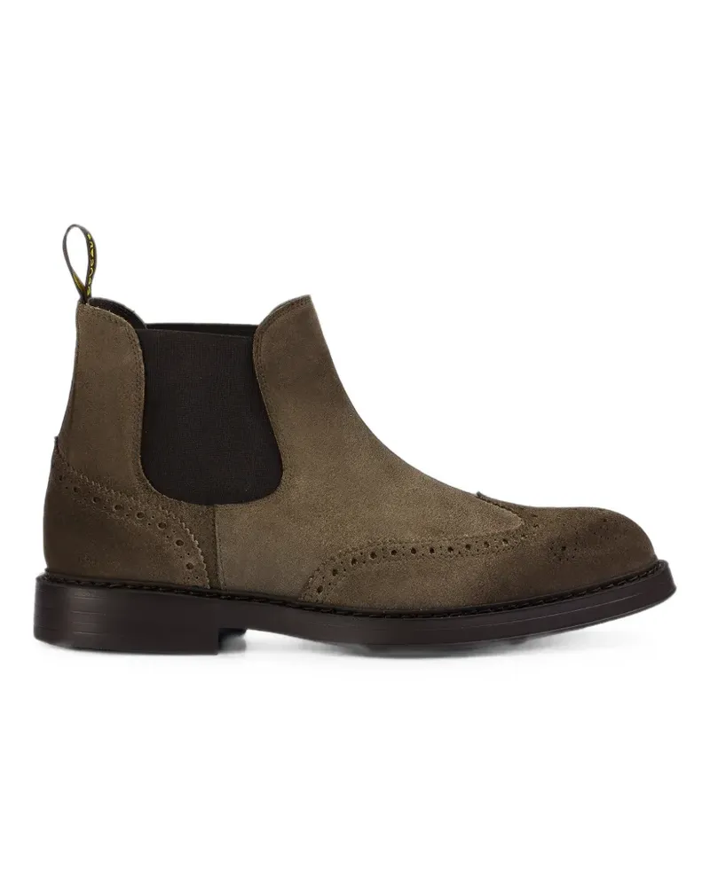 Doucal´s brogue-detail suede boots - Braun Braun