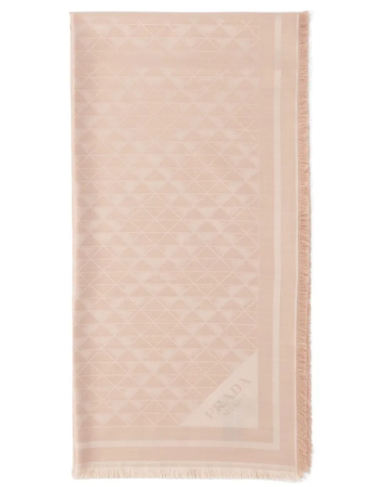 Prada Jacquard-Schal aus Seide - Rosa Rosa