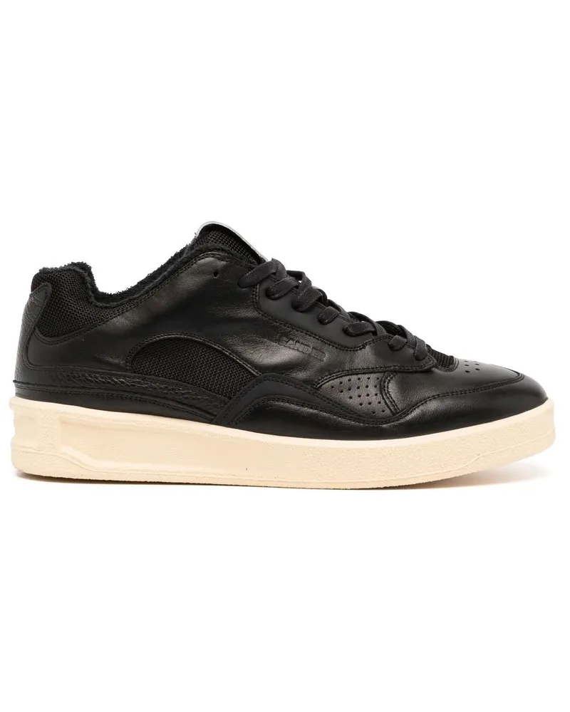Jil Sander Sneakers mit Schnürung - Schwarz Schwarz