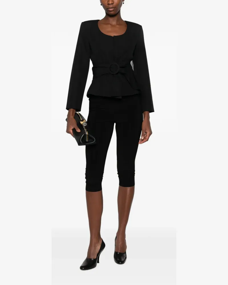 Jacquemus Jacke mit Schößchen - Schwarz Schwarz