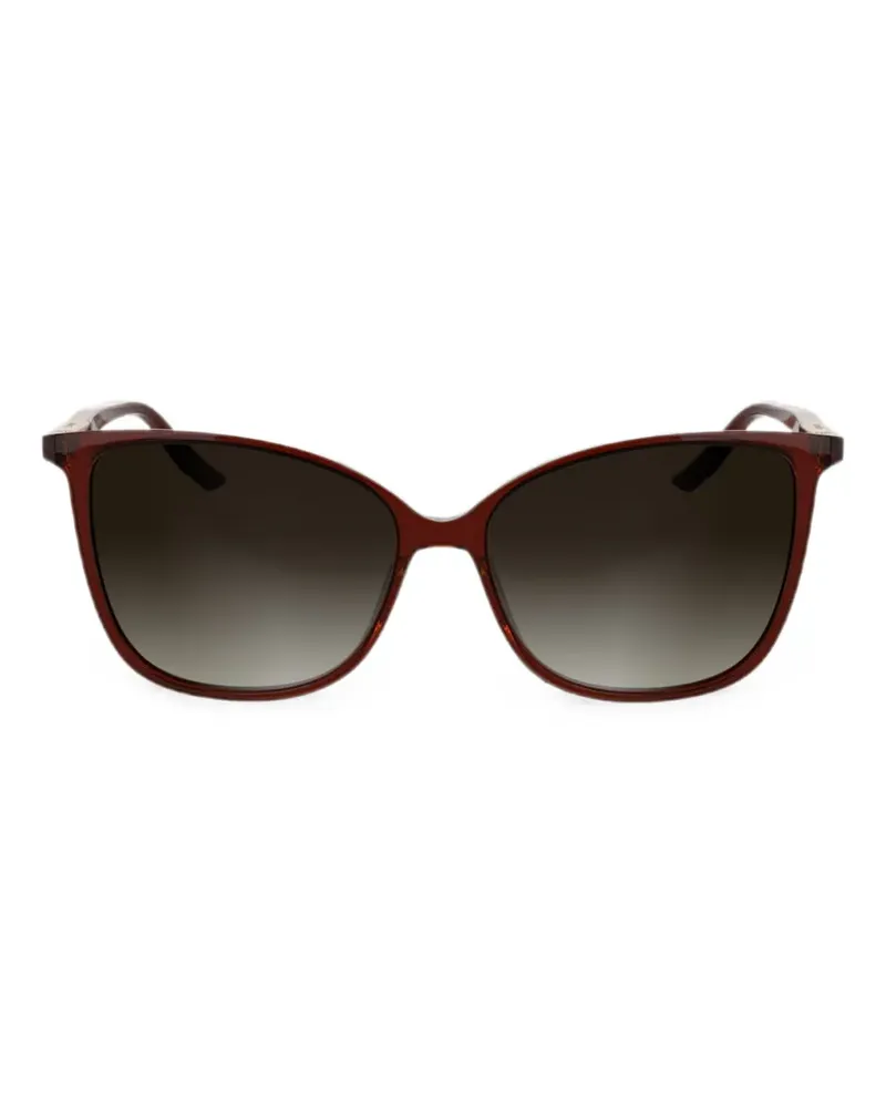 Calvin Klein Sonnenbrille mit Cat-Eye-Gestell - Braun Braun