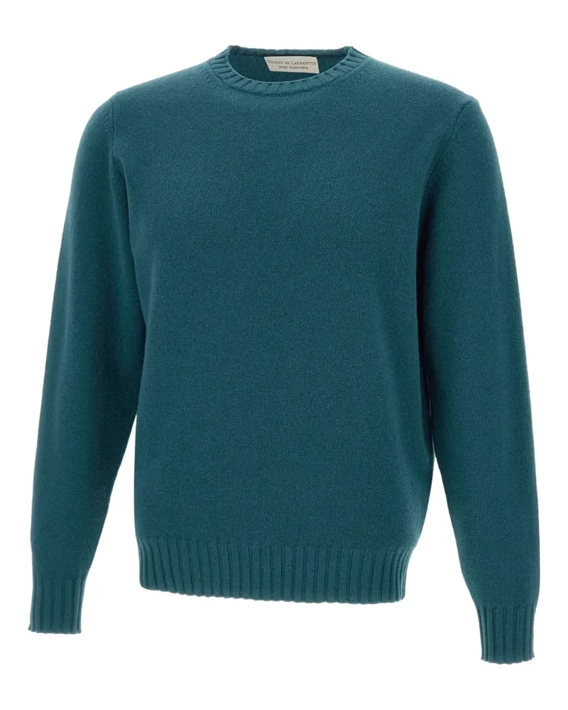 Filippo de Laurentiis Pullover mit gerippten Bündchen - Blau Blau