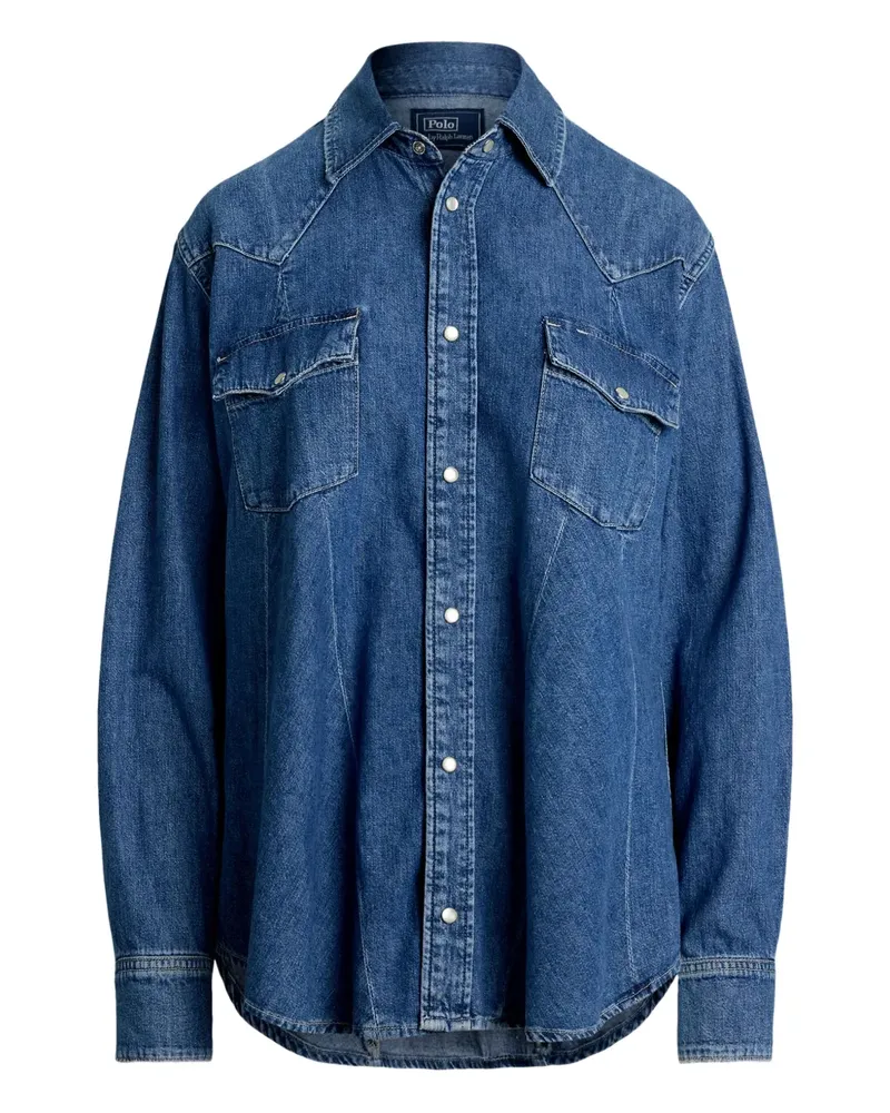 Ralph Lauren Jeanshemd im Western-Look - Blau Blau