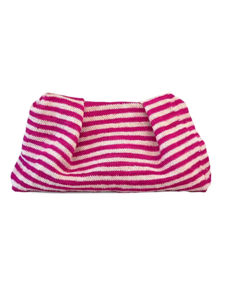 Sensi Studio striped clutch bag - Rosa Rosa