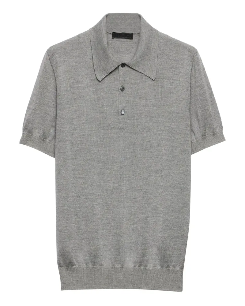 Prada Poloshirt aus Kaschmir - Grau Grau