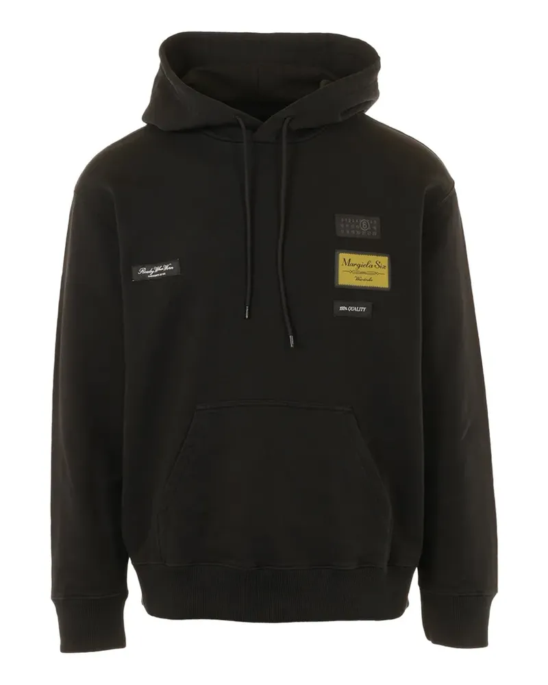 Maison Margiela patch hoodie - Schwarz Schwarz