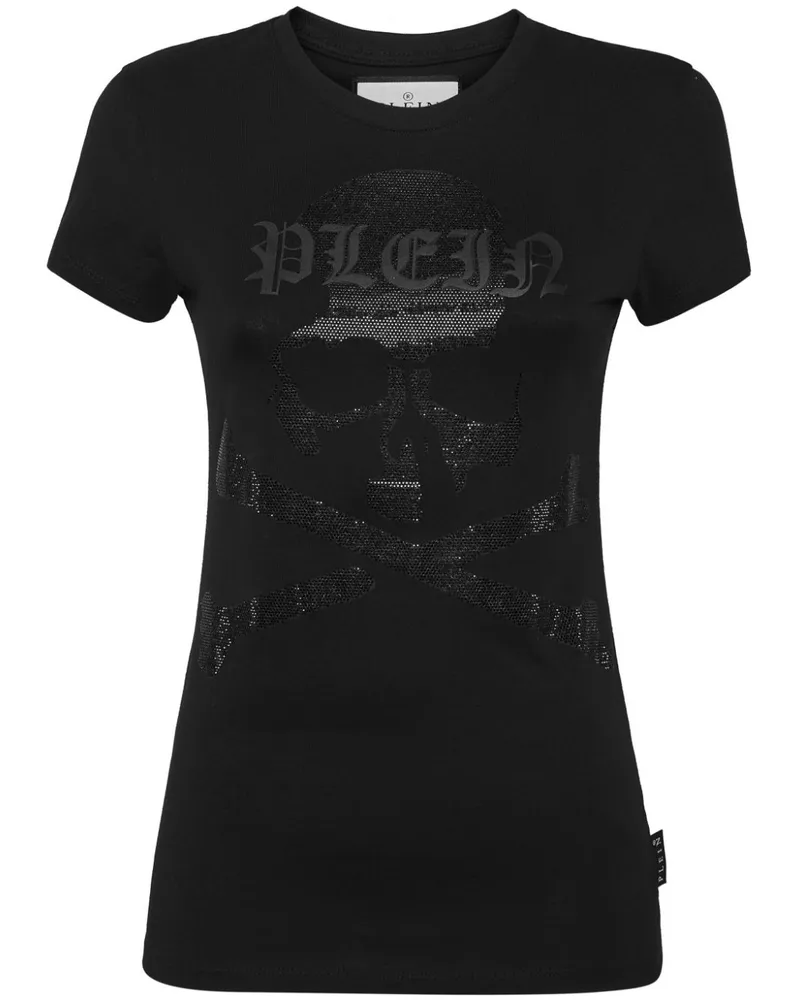Philipp Plein T-Shirt mit Totenkopf-Print - Schwarz Schwarz