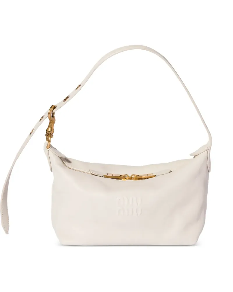 Miu Miu Spirit Tasche aus Nappaleder - Weiß Weiß
