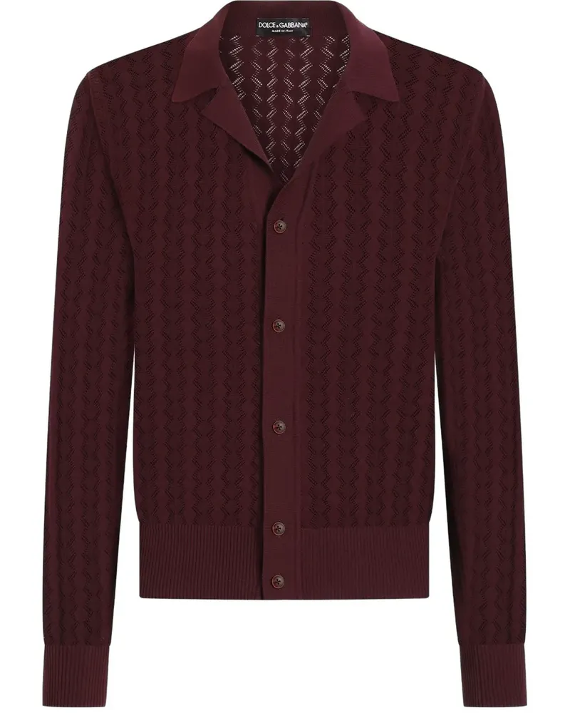 Dolce & Gabbana Gestrickter Cardigan - Rot Rot