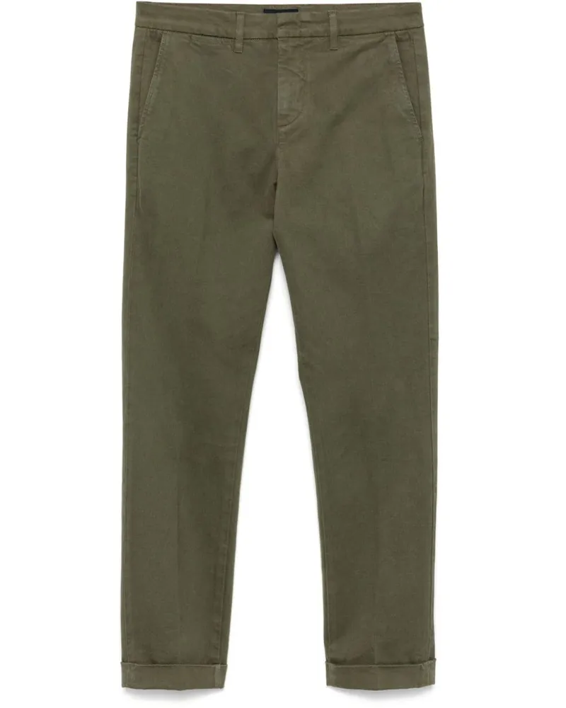 Fay Schmale Hose aus Gabardine - Grün Grün
