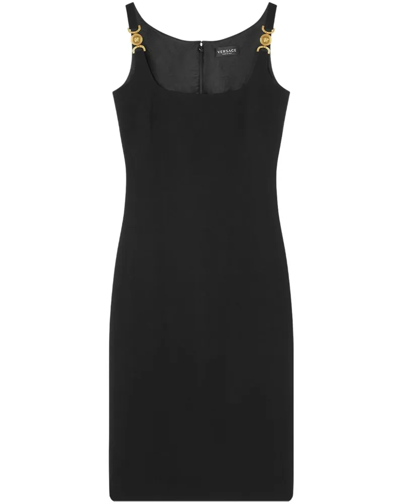 Versace Medusa Midikleid - Schwarz Schwarz