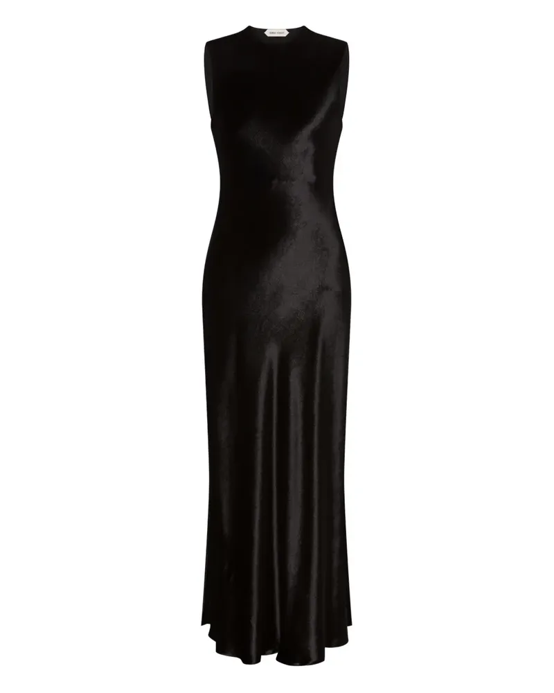 Alberta Ferretti Kleid aus Satin - Schwarz Schwarz