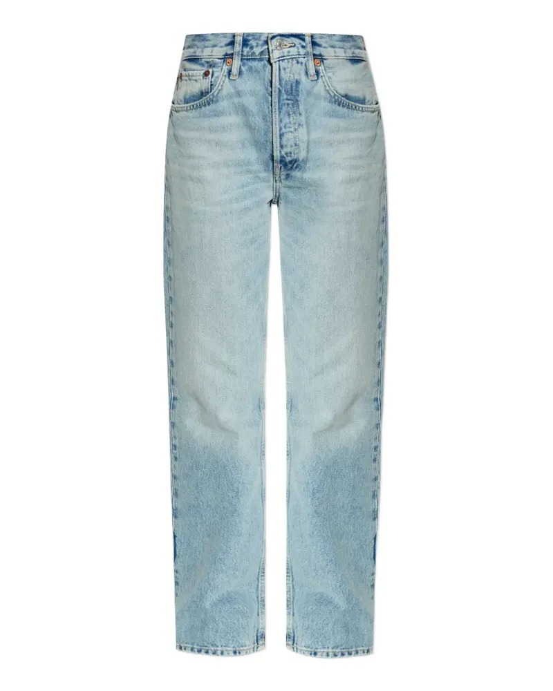 RE/DONE Jeans mit Stern-Patch - Blau Blau