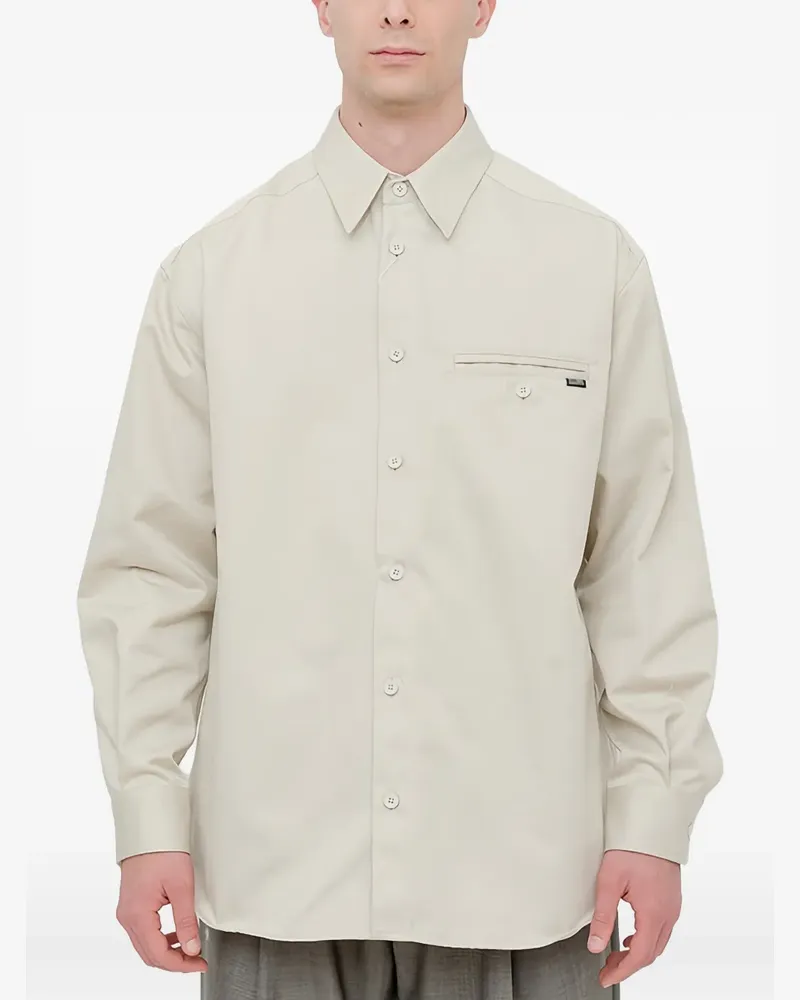 Maison Margiela pocket long-sleeve shirt - Nude Nude