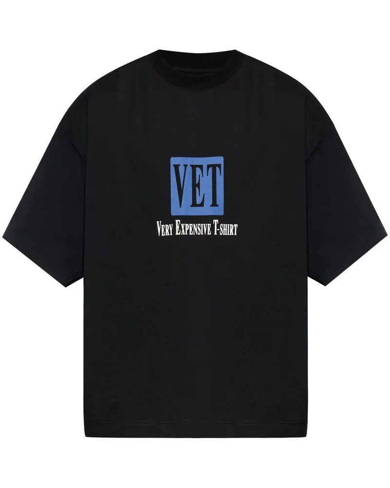 VETEMENTS T-Shirt mit Logo-Print - Schwarz Schwarz