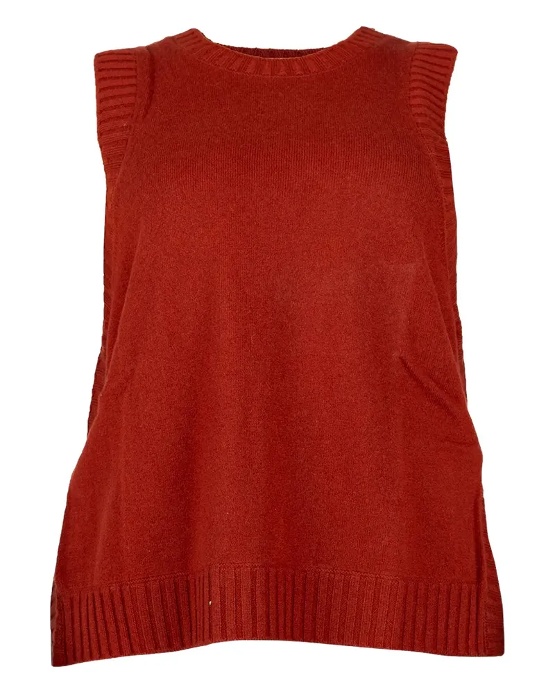 Gotha Gestricktes Kaschmiroberteil - Braun Braun