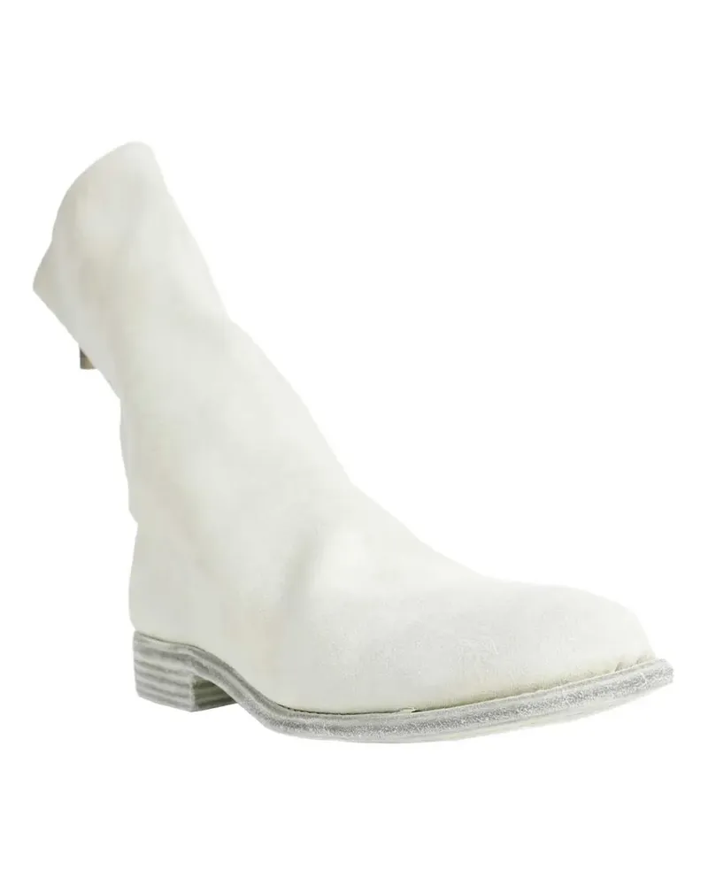 GUIDI zipped ankle boots - Weiß Weiß