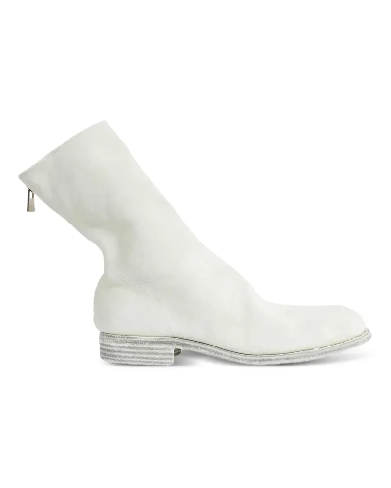 GUIDI zipped ankle boots - Weiß Weiß