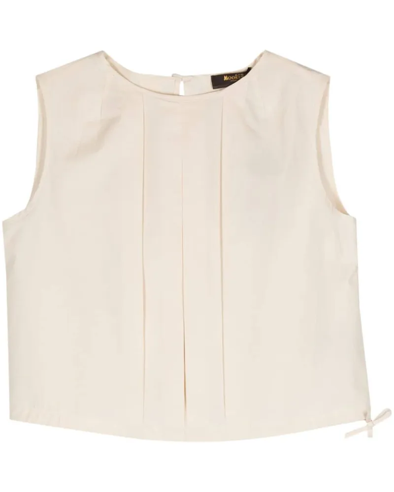 MOORER Ervisa-WFC Tanktop mit Falten - Nude Nude