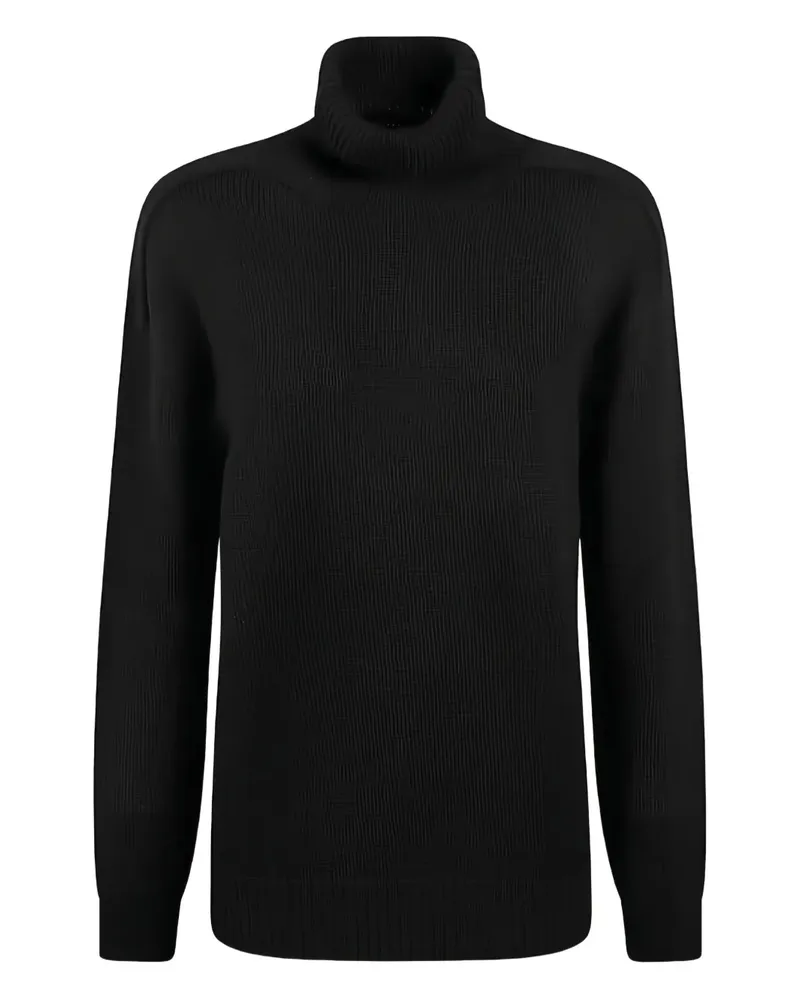 Tagliatore Klassischer Pullover - Schwarz Schwarz
