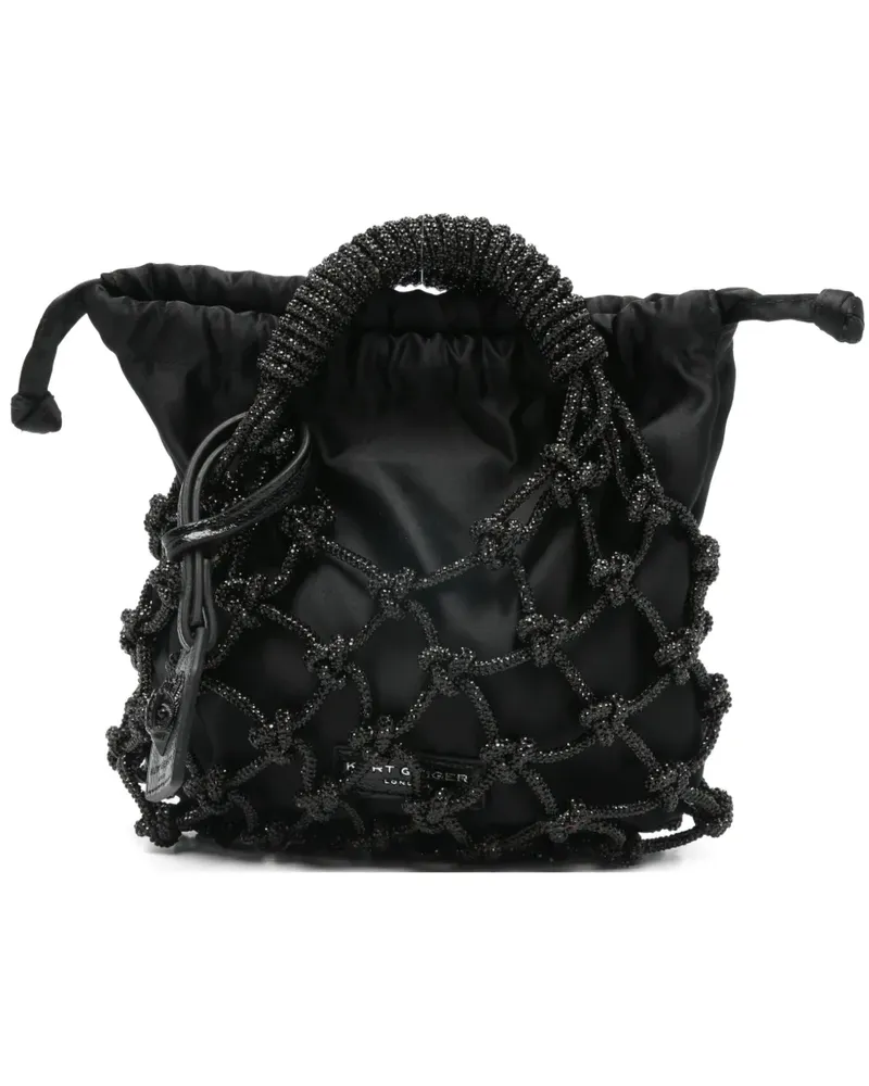 Kurt Geiger Macramé mini bag - Schwarz Schwarz