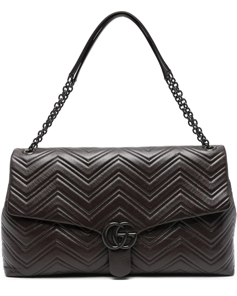 Gucci Mini GG Marmont Schultertasche - Braun Braun