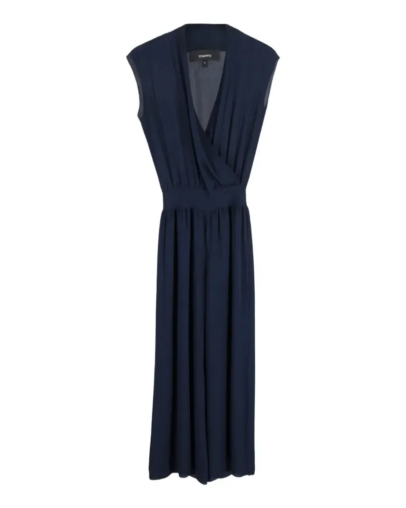 Theory V-neck sleeveless jumpsuit - Blau Blau