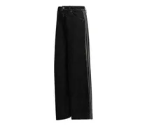 Firebird Adilenium side-stripe wide-leg jeans - Schwarz